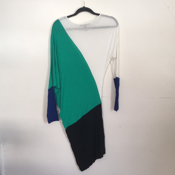 BCBGMAXAZRIA Night Out Dress White/Green/Black M - Picture 3 of 3